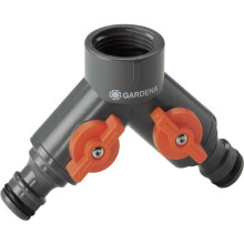 Selector de riego de 2 vías GARDENA - Modelo 940-26 - Circuitos independientes - Conexión única - Garantía 5 años