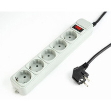 Surge protection - Gembird - SPG3-B-6C - 5 sockets - AC 250 V - 1.8 m
