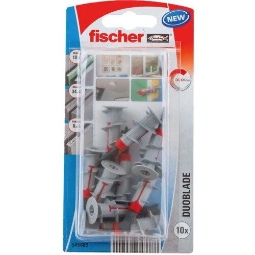 Fischer FISCHER - Cheville autoforeuse duoblade blister de 10
