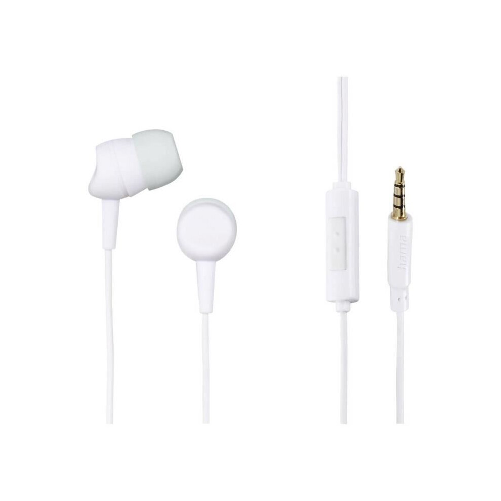 In-ear headphones - HAMA - Kooky - Wired - Noise-cancelling - Light gray, white-image-OPC-PJMTP88-NEW