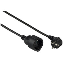 Hama 00047869 extensão de alimentação preta 3 m H05VV-F 3G 1,5 mm²