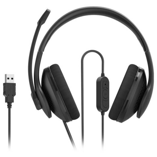 Hama Cuffie Microfono - HAMA - HS-USB300 V2 - Stereo - Cablate - Nero 2