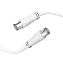 CORDONE D'ANTENNA, F. COAX. MASCHIO - F. COAX. FEMMINA, 1,5 M, 90 DB HAMA 002