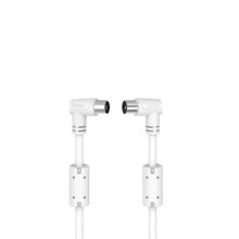 Antenna Cable - Hama - 00205058 - 5 m - White - Male Connector - 90dB Shielding