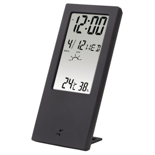 Hama Termometro/igrometro "TH-140", con indicatore meteo, nero