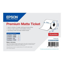 Epson Premium Mat Roll (10,2 cm x 50 m) 1 rollo(s) entradas para Epson GP-C831, TM-C3400-LT; ColorWorks TM-C7500, TM-C7500G;…