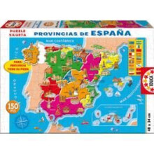 Puzzle Spagna Province - EDUCA - Puzzle da 150 pezzi - Viaggio e carte - Per bambini di 6 anni e oltre
