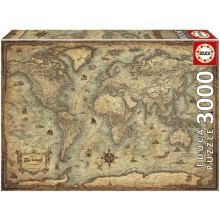 Puzzle PLANISFERA - 3000 pezzi - Marca EDUCA - Viaggio e mappe