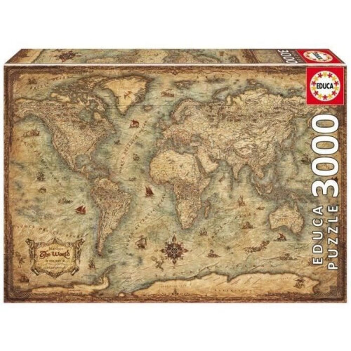 Puzzle PLANISFERA - 3000 pezzi - Marca EDUCA - Viaggio e mappe 2