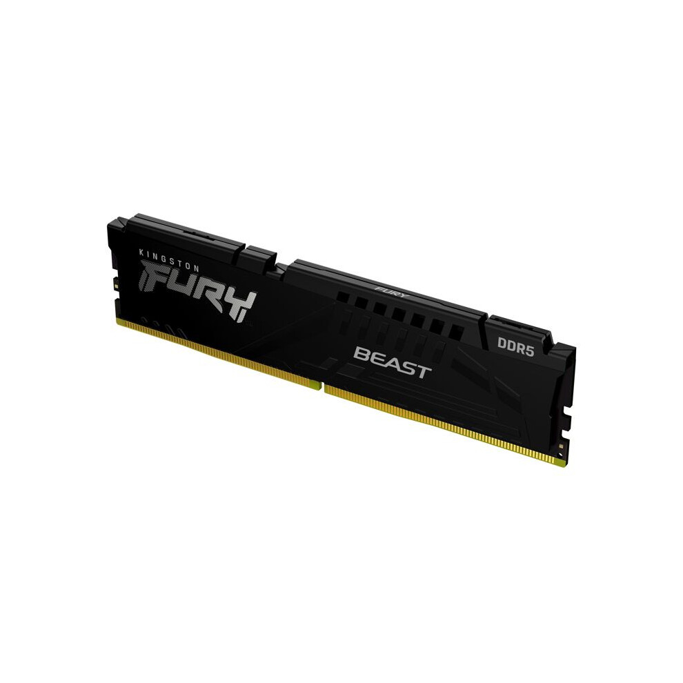 Kingston Fury Beast Nero DDR5 16GB 6400Mt/S CL32 Dimm Memoria Gaming Per Computer Fissi Modulo Singolo Amd Expo E Intel Xmp - KF564C32BBE-16-image