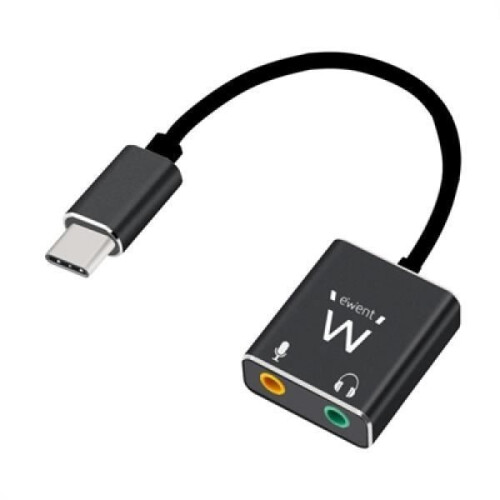 Câble de áudio USB - Ewent - EC1645 - 3,5 mm - Comprimento 0,15 m - Entrada jack para microfone