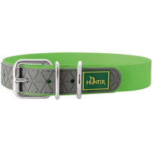 HUNTER dog collar in apple green plastic size S