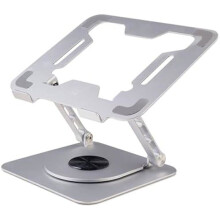 Soporte para Portátil - Ewent - Rotativo 360 - Altura Ajustable - Aleación de Aluminio - Ergonómico