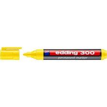 Marcatore Permanente - edding - 300 Giallo - Punta Media 1,5-3 mm - Confezione da 10