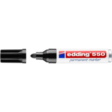 "Marcatore - EDDING - 550 - Punta rotonda media - Nero - Confezione da 10"