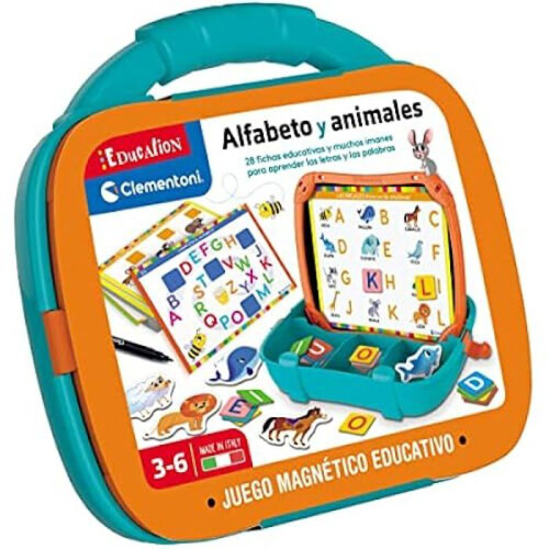 Clementoni Jeu éducatif - Clementoni - Mallette magnétique Alphabet Education - Multicolore - 3 ans et plus