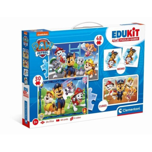 Clementoni - Edukit - Paw Patrol - 4 in 1 preschool activity set ...