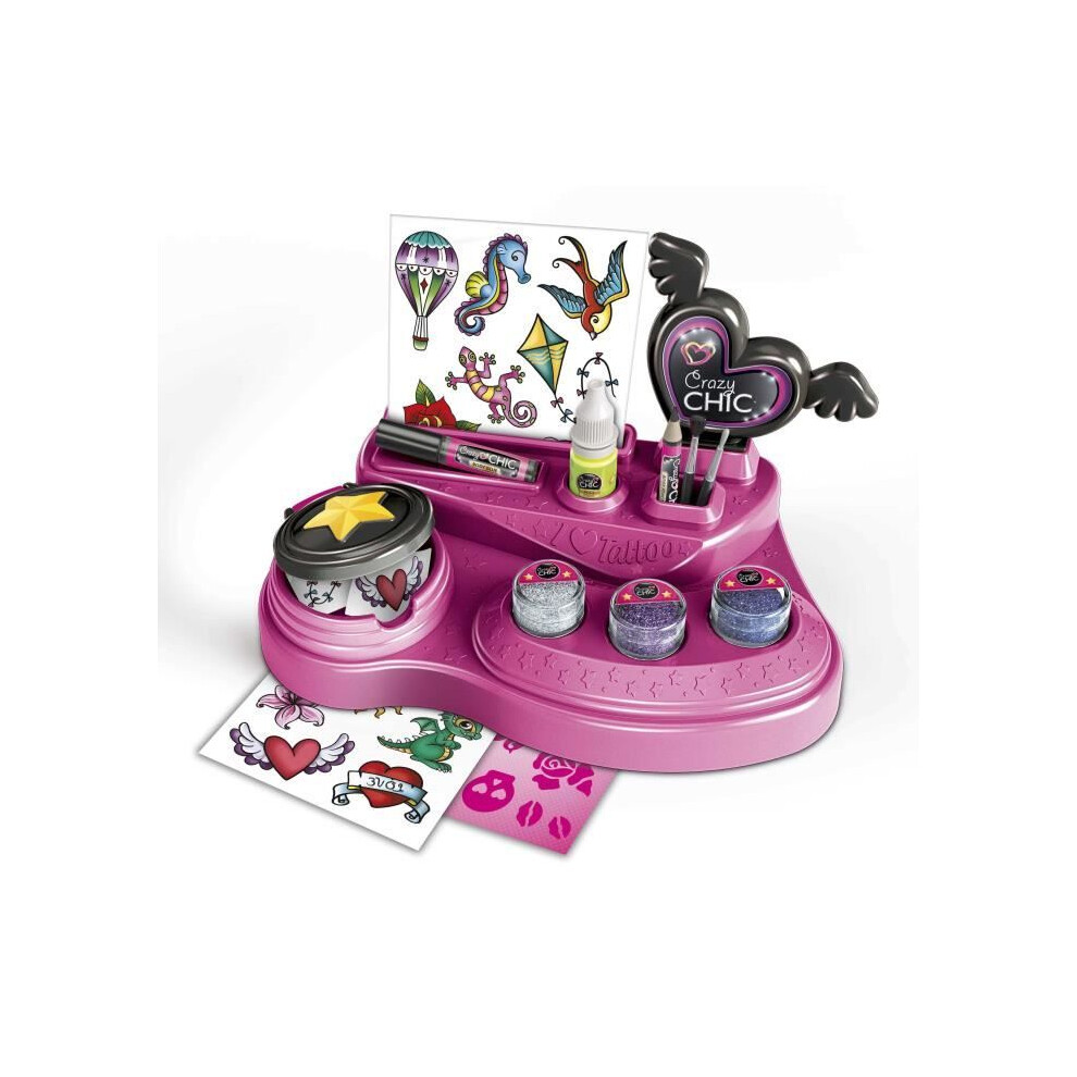 New Clementoni Girls Crazy Chic - Crazy Tattoo Work Station Age 6+