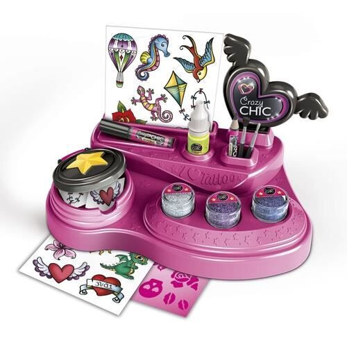 Clementoni Clementoni Crazy Chic - Crazy Tattoo Work Station Age 6+ 1