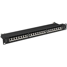 LANBERG PPS7-1024-B PANNELLO PATCH 24 PORTE 1U CAT.7 FTP NERO