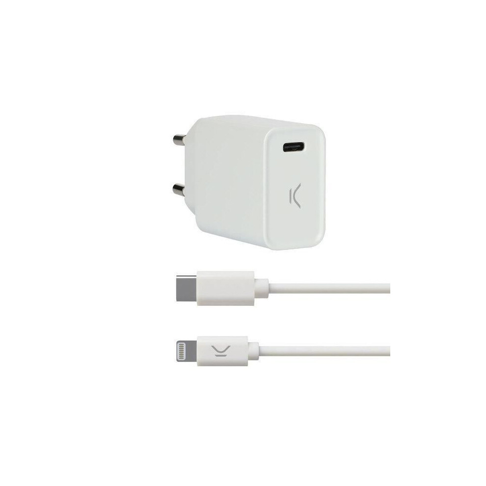 Caricatore Usb - Ksix - Iphone - 20W - Bianco - Power Delivery