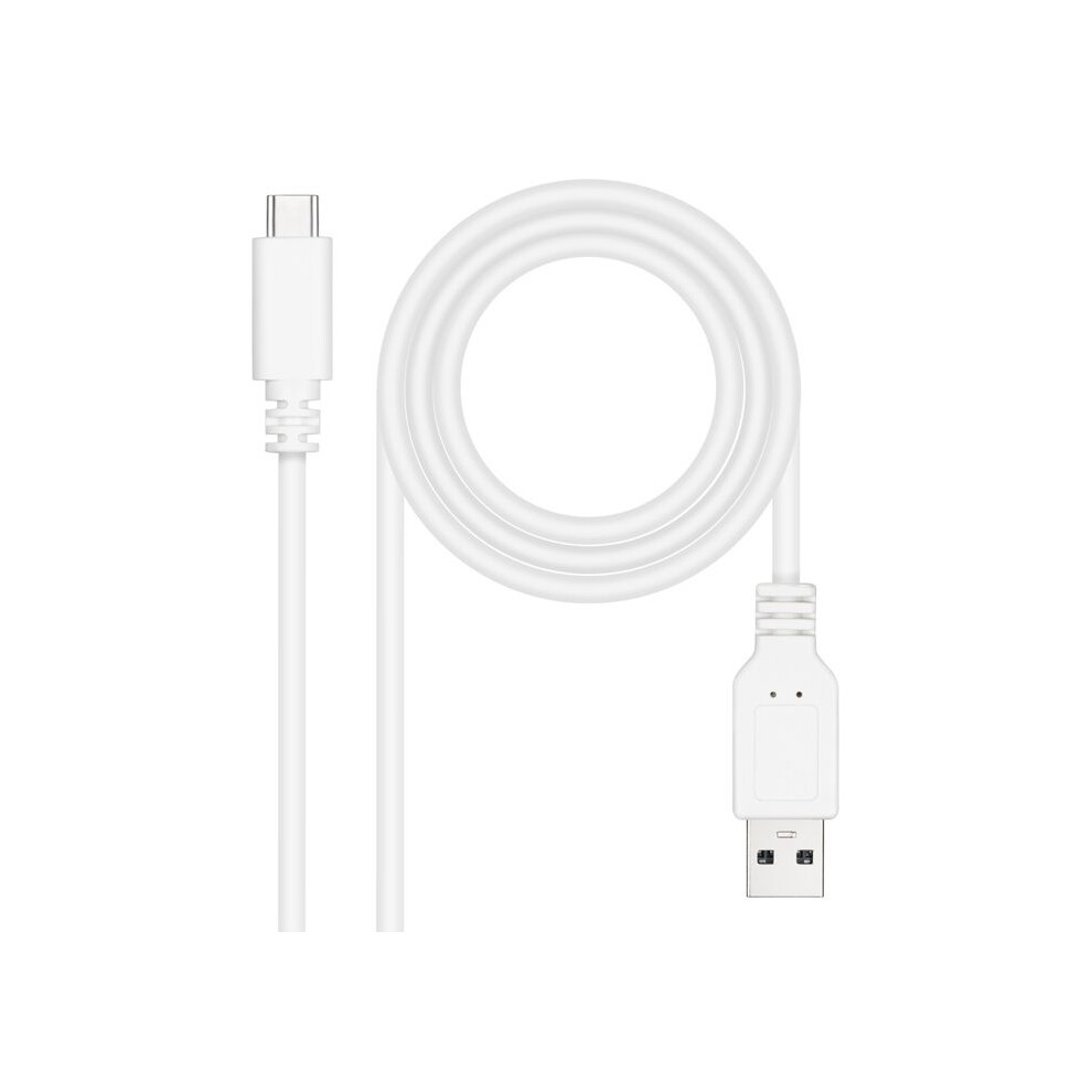 Nanocable Cavo Usb 2.0 3A USB-C-M/M 2M Bianco-image
