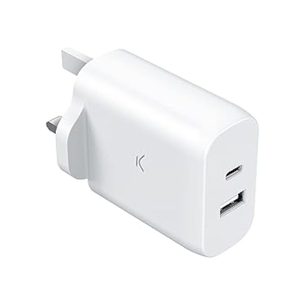 Caricatore Da Parete - Ksix - Ksix - 45 W - Ultra Veloce - Multiport USB-C E USB-A - Bianco