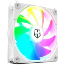 NOX XTREME PRODUCTS Hummer EASY LINK BIANCO - Ventilatore 120mm, LED ARGB, PMW ultra-silenzioso, 9 pale, senza cavi, 4 gommini