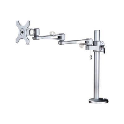 Supporto per schermo LCD da scrivania NEWSTAR - Argento - 10" a 30" - Altezza regolabile