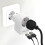 Reisadapter - SKROSS - Europa naar Europa + 2 USB - Wit - Universeel - Schuko-aansluiting 3
