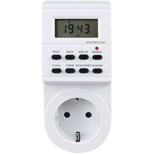 Programador semanal - SILVER ELECTRONICS - SANZ - Digital - 8 programas - Función vacaciones