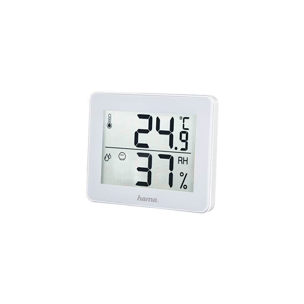 Hama - Digitales Thermometer Und Hygrometer (Raumluftfeuchte- Und Temperaturkontrolle, Datenspeicherung), Farbe Weiß - Bild 7
