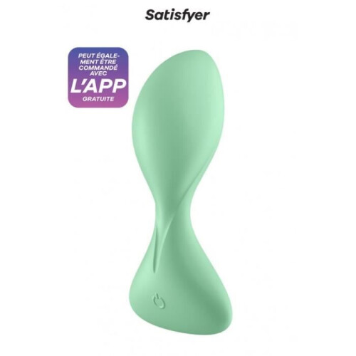 Plug anal connecté - Satisfyer - Trendsetter - Vert clair - Taille unique - Stimulation ciblée