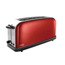 Russell Hobbs 21391-56 Farben Toaster - Große Fente für Baguette - 6 Bräunungsstufen - Rot