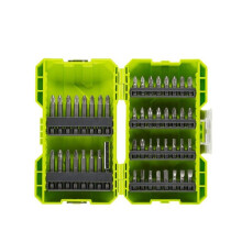 RYOBI - Set impilabile 48 accessori per avvitatura: 32 punte da 25 mm + 15 punte da 50 mm SL / PH / PZ / HEX / T - RAK48SSD