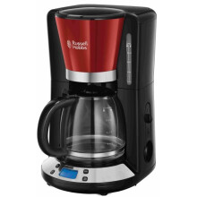 Cafetera de filtro - RUSSELL HOBBS - Colors Plus 24033-56 - Acero inoxidable - Programable - 15 tazas - Tecnología WhirlTech - 1100 W