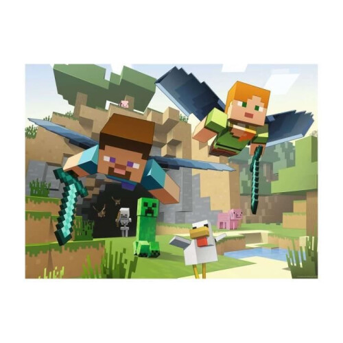 Ravensburger Puslespil XXL 200 Minecraft 1