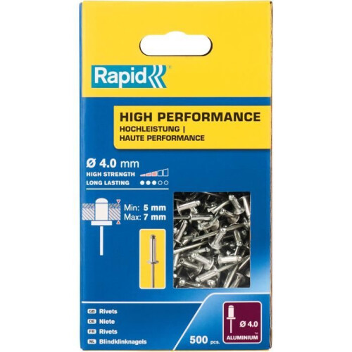 Rapid High Performance Rivets 4 x 10mm (Box 500) RPD5001433 2