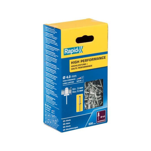 Rapid High Performance Rivets 4 x 8mm (Box 500) RPD5001432 2