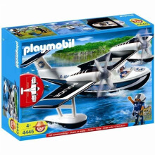 Playmobil - Police officers and Seaplane 4445 - Rotating propellers - Accessories included - Mixed - From 4 years