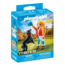 PLAYMOBIL 71738 Girl with Mountain Dog, My Life, 5 pieces, From 4 years