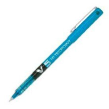 V5 Rollerball Pen - PILOT - V5 Hi-Tecpoint - 0.5mm Needle Tip - Turquoise Liquid Ink