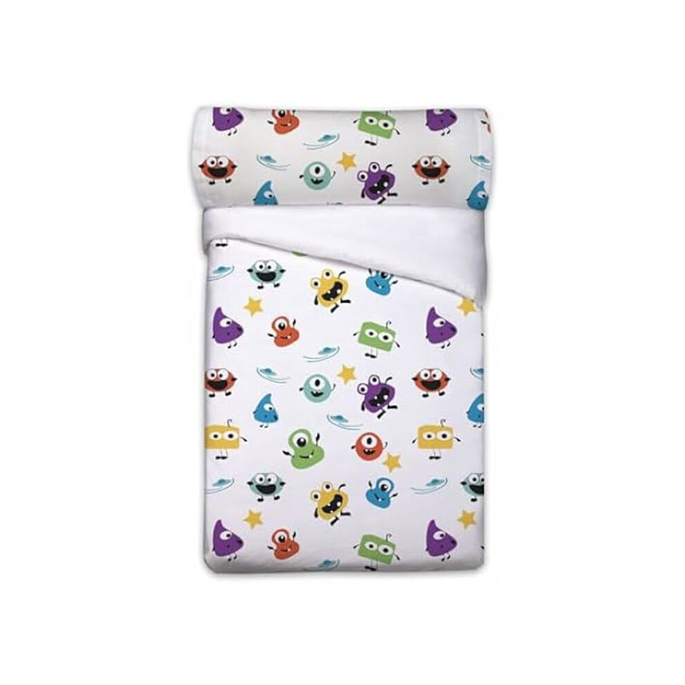 Pierre Cardin Set Copripiumino Mostri Bianco Letto Da 90 3 Pezzi-image