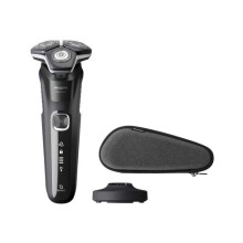 Rasoi sans fili PHILIPS S5898/35 Series 5000 con utilizzo umido e secco, 50 minuti di autonomia e 1 ora di ricarica.