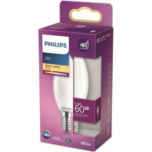 Ampolla LED - PHILIPS - Non dimmerabile - E14 - 60W - Bianco Caldo