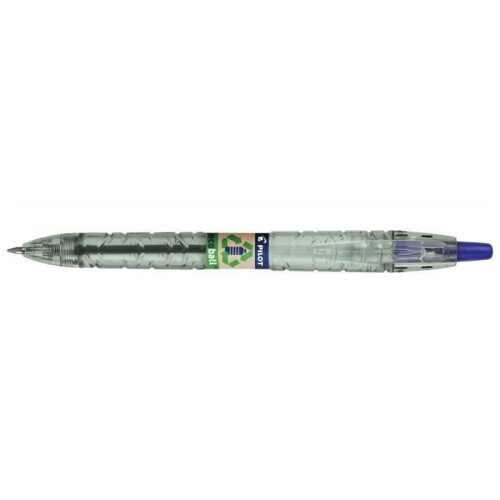 Pilot Retractable ballpoint pen - PILOT - B2P Ecoball 10 - Recycled plastic - Blue ink - Medium point