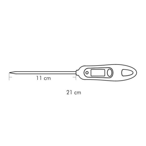 Termometro digitale - Tescoma - 420910 - 210 mm - Plastica - Acciaio inossidabile 1