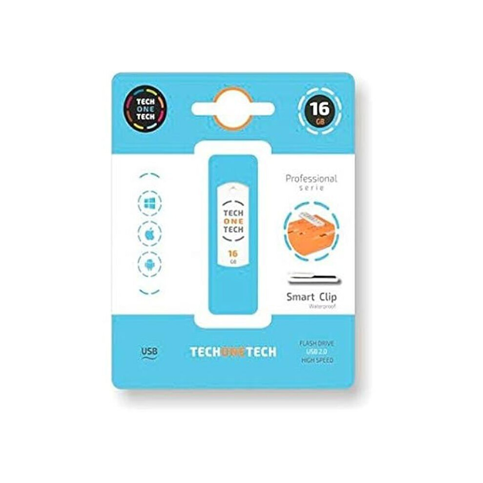 Tech-One-Tech Pendrive 16 Go Tech One Smart Clip
