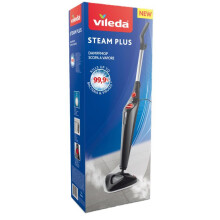 Balai lectrique vapeur Vileda 168917 Steam Plus 3.0 avec 2x tampons de rechange en microfibre, nettoyage de tapis