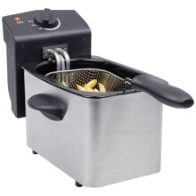 Semi-professionele elektrische friteuse TRISTAR FR-6919 - Inox - 2L - Regelbare thermostaat